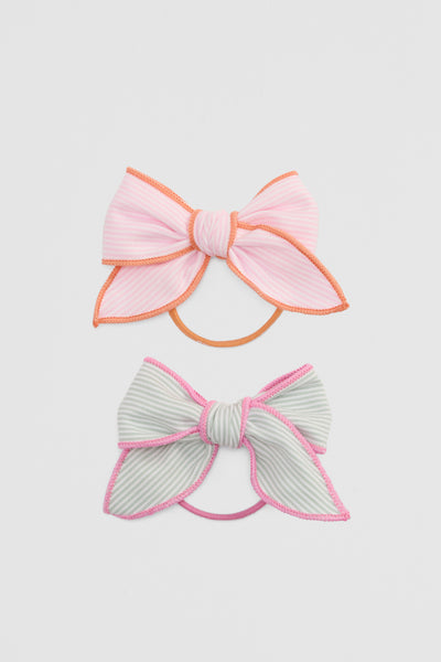 Bow Hair Tie Pack Of 2