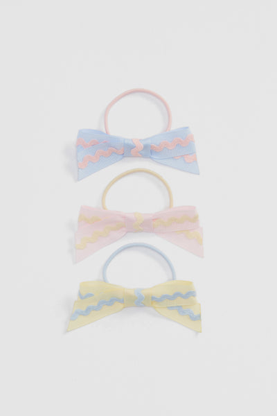 Ric Rac Bow Pack Of 3