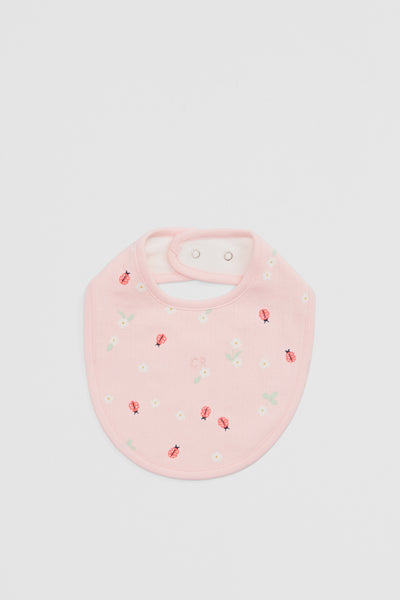 Organically Grown Cotton Blend Pointelle Bib