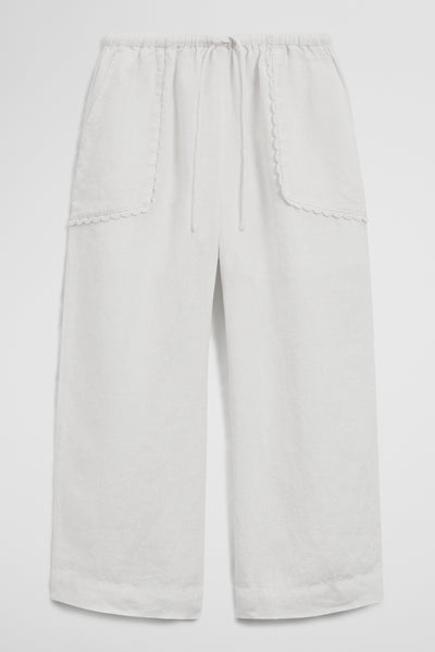 Linen Wide Legging Pant