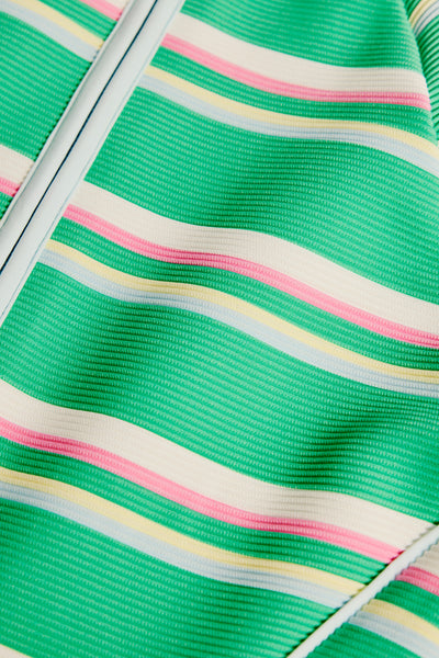 Teen Short Sleeve Stripe Swimsuit