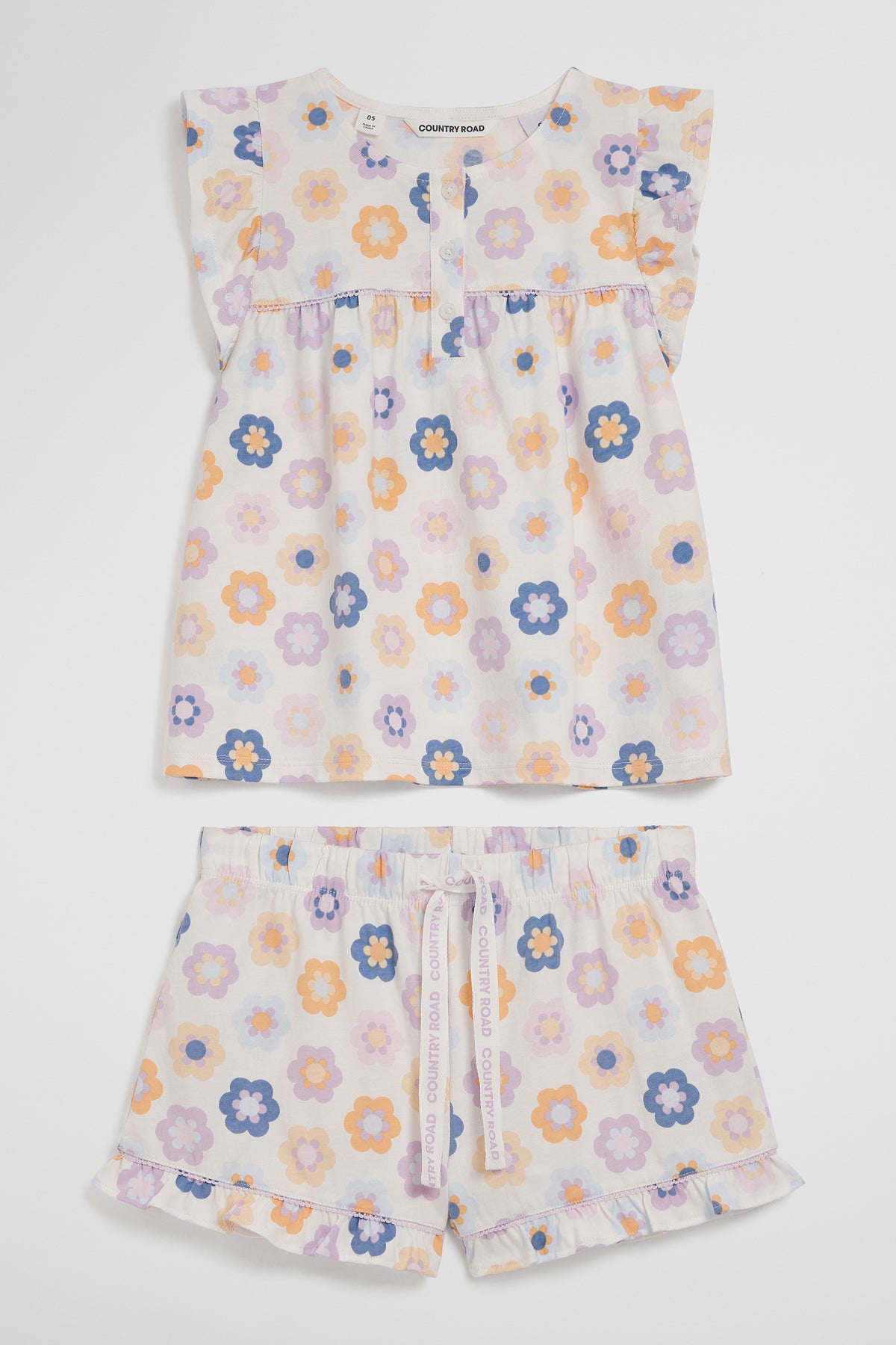 Short Sleeve Frill Sleep Set