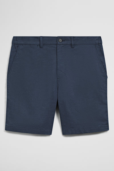 Cotton Linen Stretch Textured Short