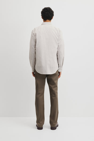 Regular Fit Cotton Grid Shirt