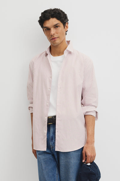 Regular Fit Cotton Stripe Shirt