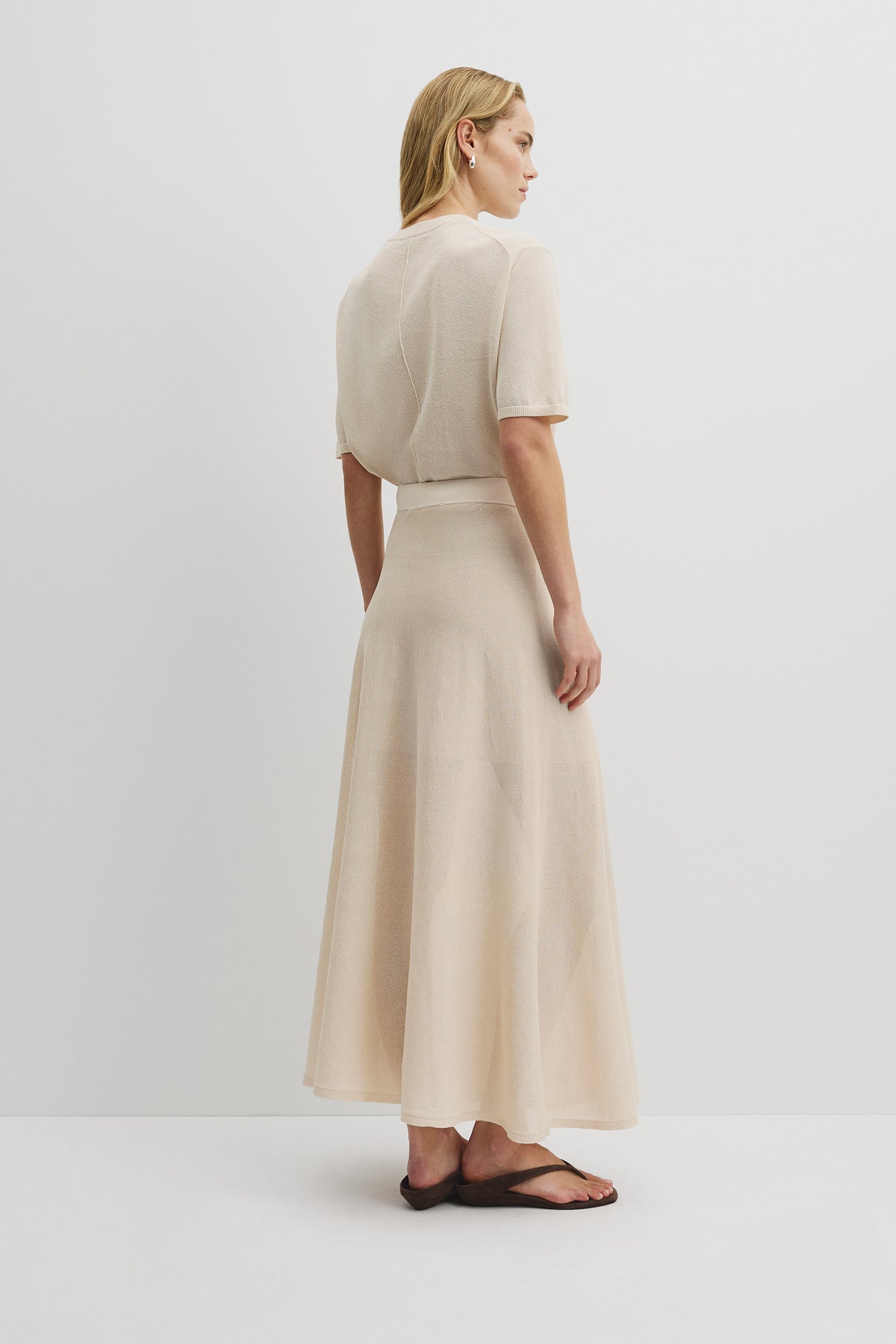 Flared Knit Skirt