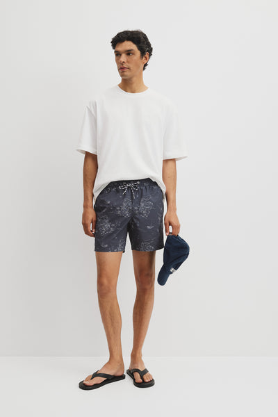 Coastline Print Swim Short