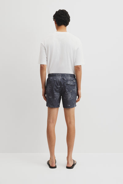 Coastline Print Swim Short