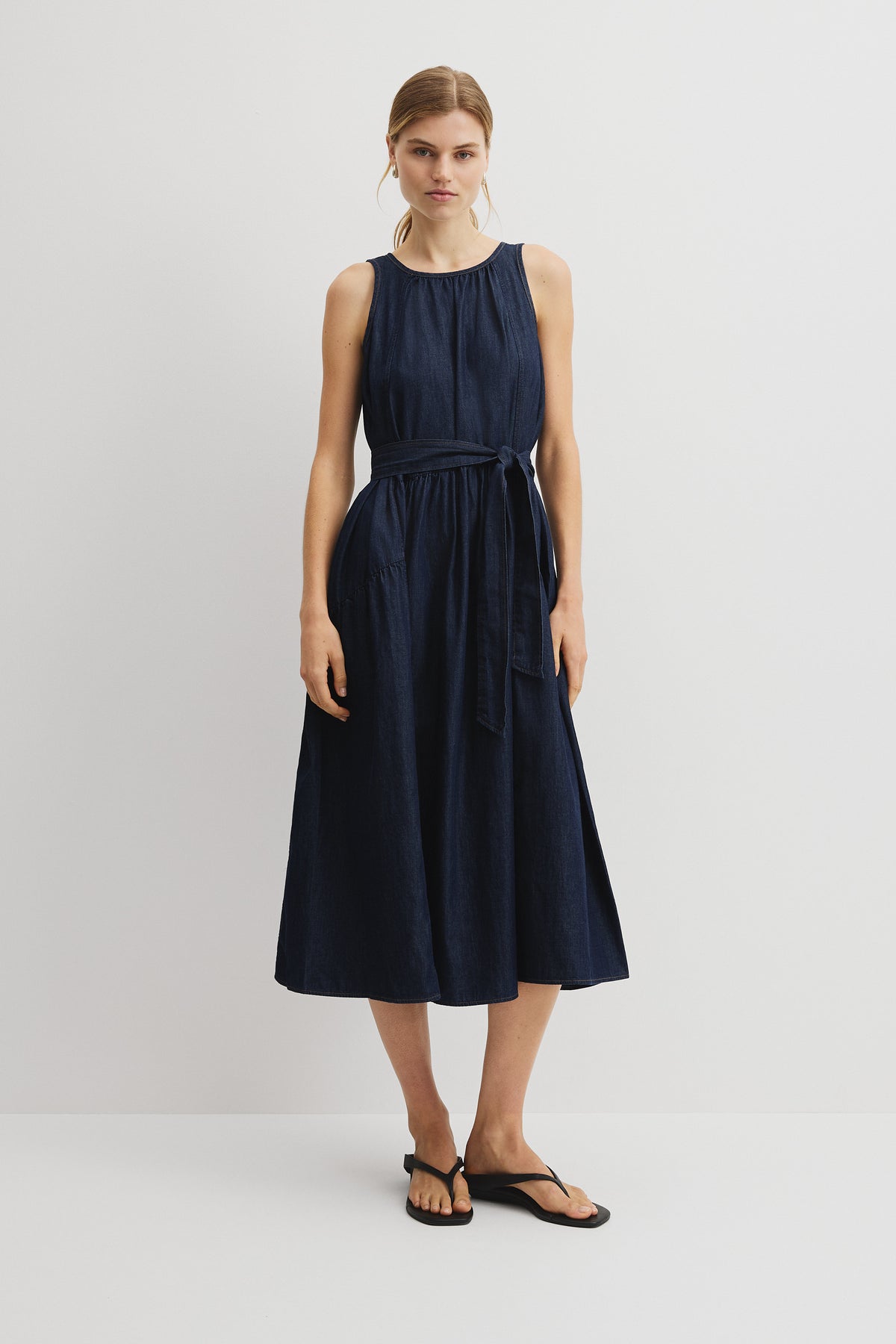 Trapeze Denim Dress