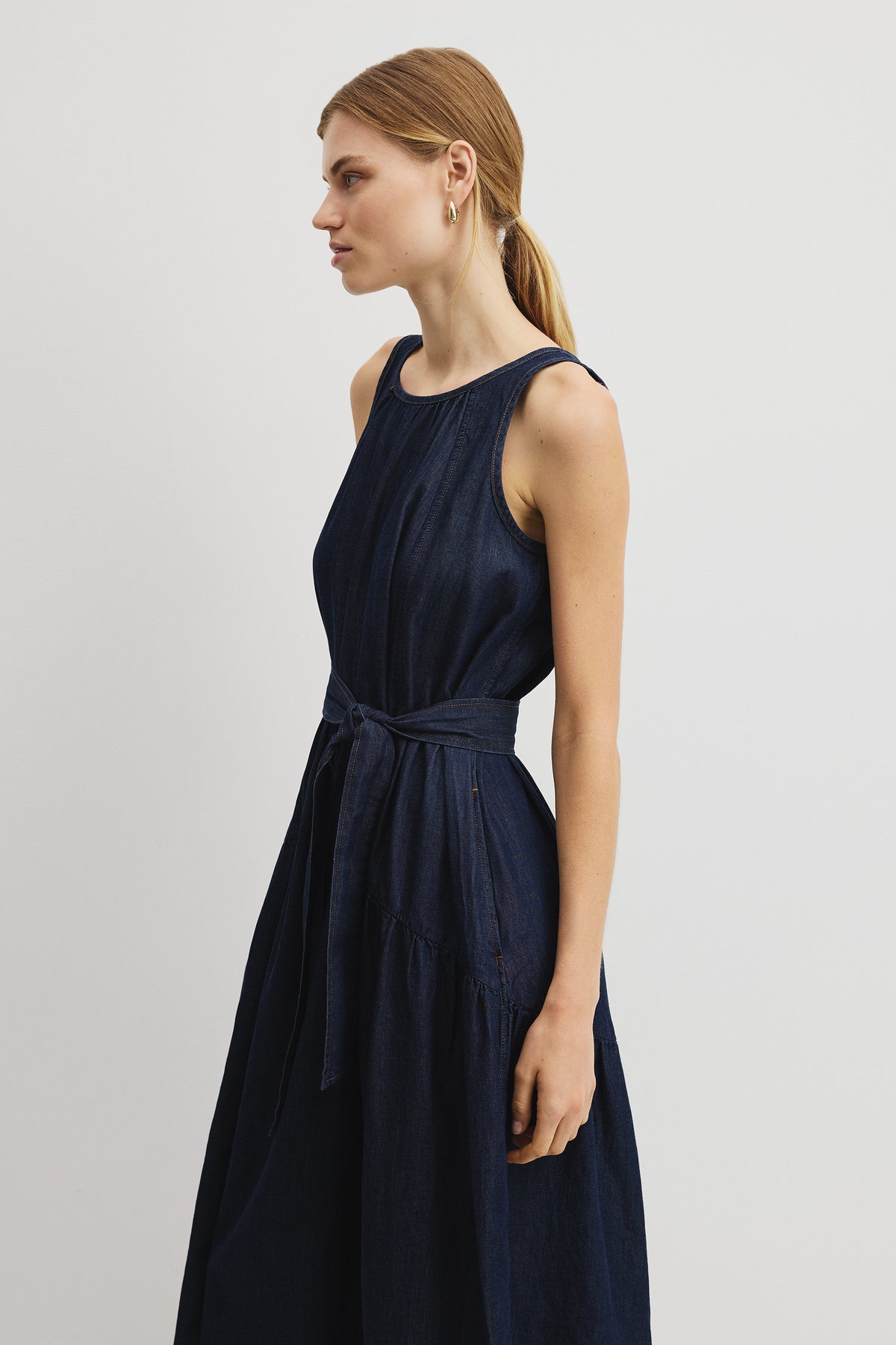 Trapeze Denim Dress