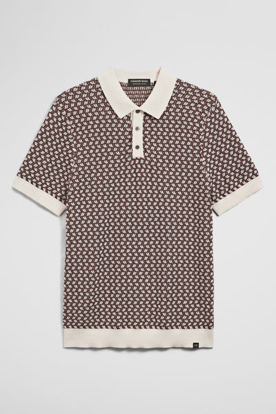 Australian Cotton Jacquard Knit Polo