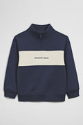Panelled 1/4 Zip Sweat