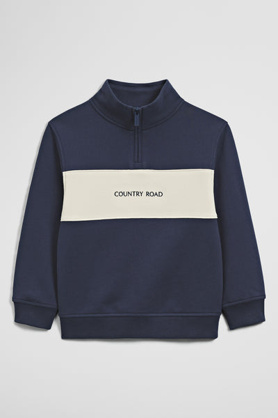 Panelled 1/4 Zip Sweat