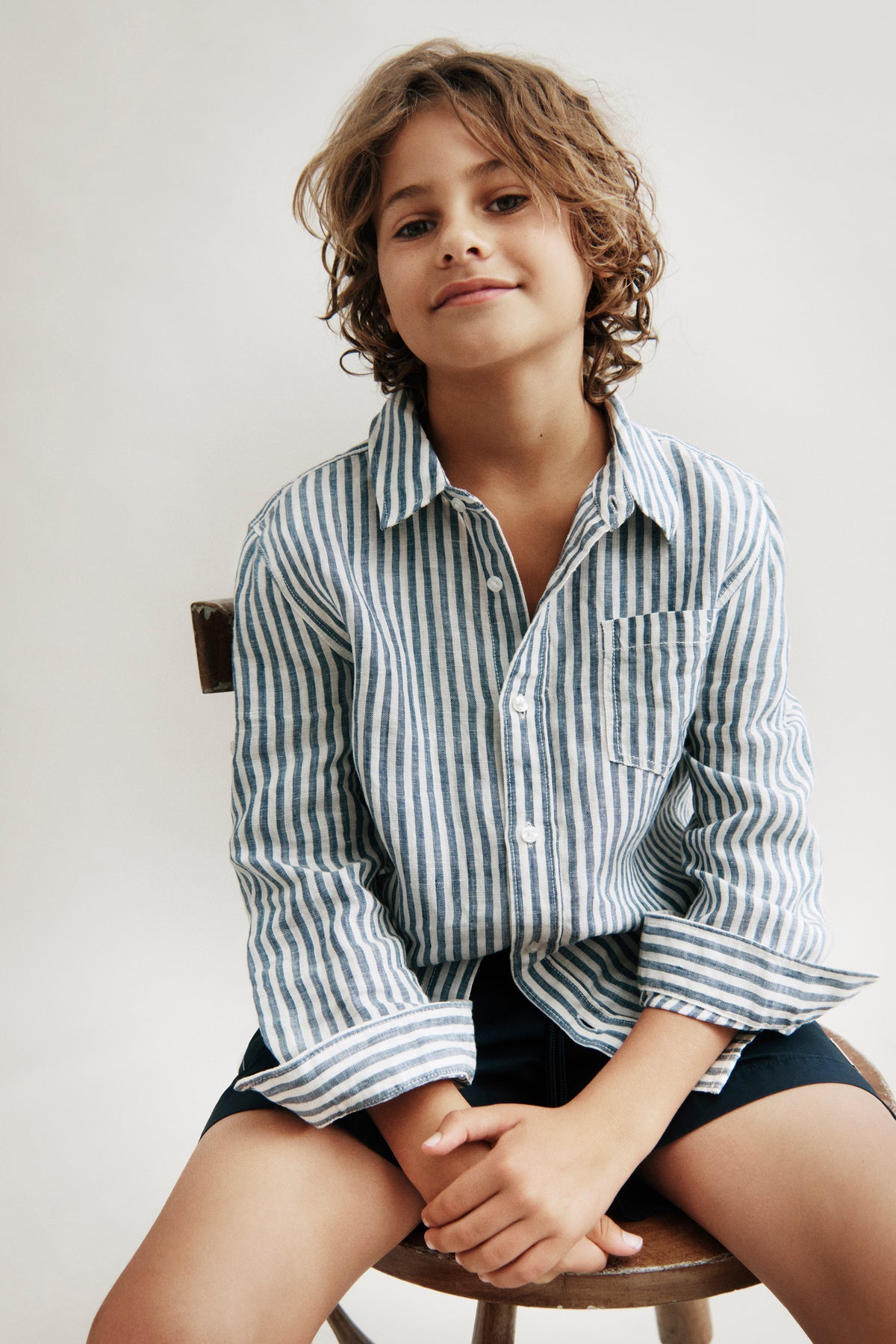 Teen Long Sleeve Linen Shirt