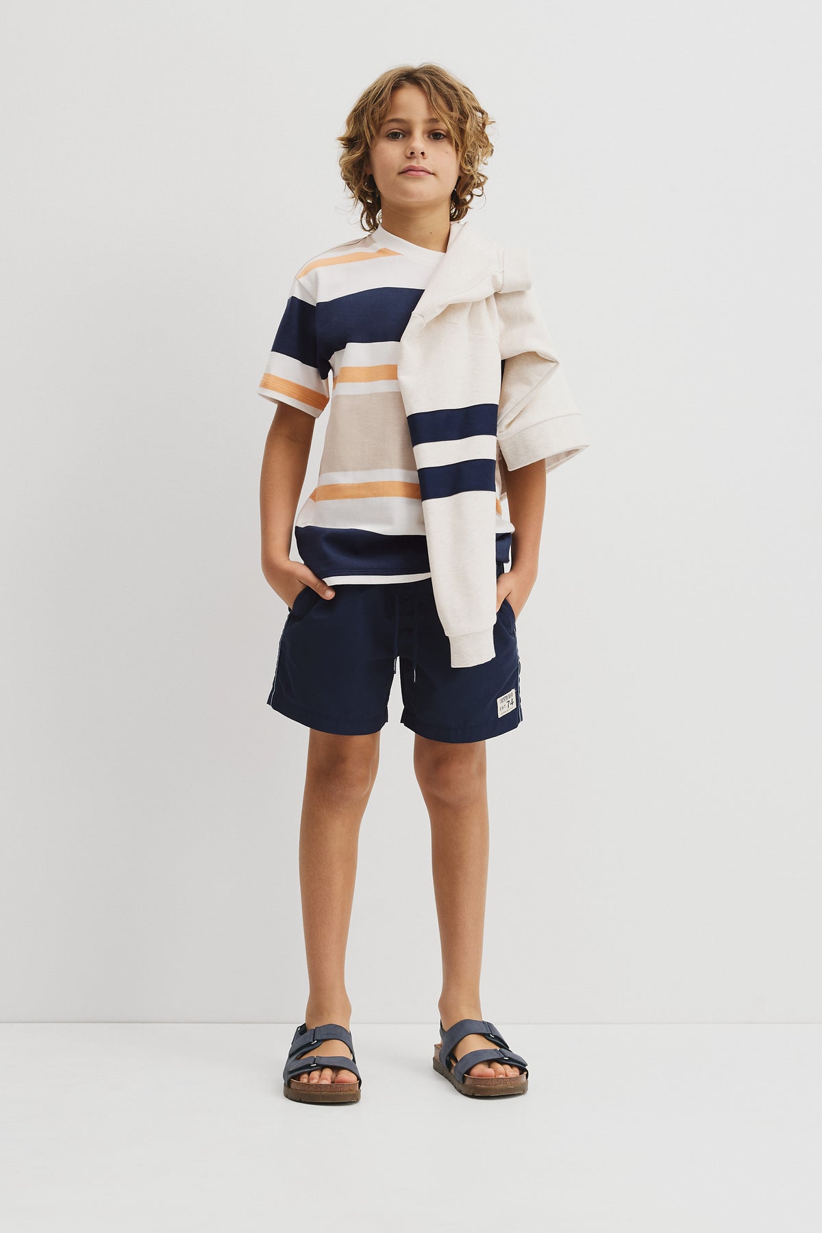Teen Relaxed Fit Stripe Short Sleeve T-Shirt