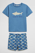 Short Sleeve Shark Pyjama Set
