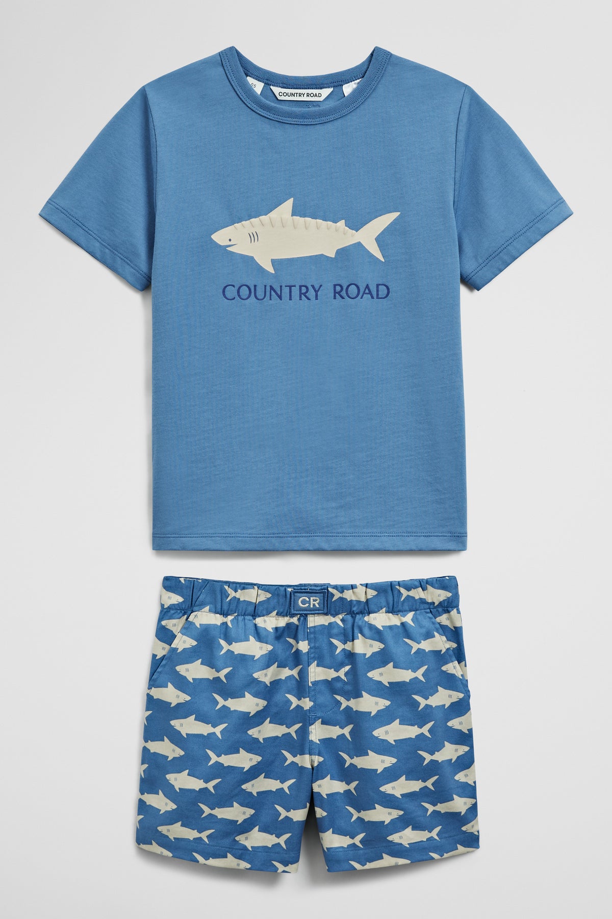 Short Sleeve Shark Pyjama Set