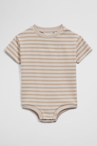 Short Sleeve Rib Oversized Bodysuit