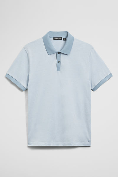 Short Sleeve Jacquard Polo