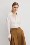 Relaxed Long Sleeve Linen Shirt