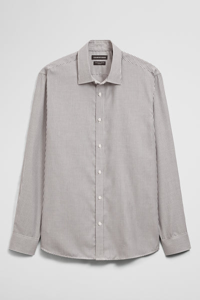 Slim Fit Stripe Travel Shirt