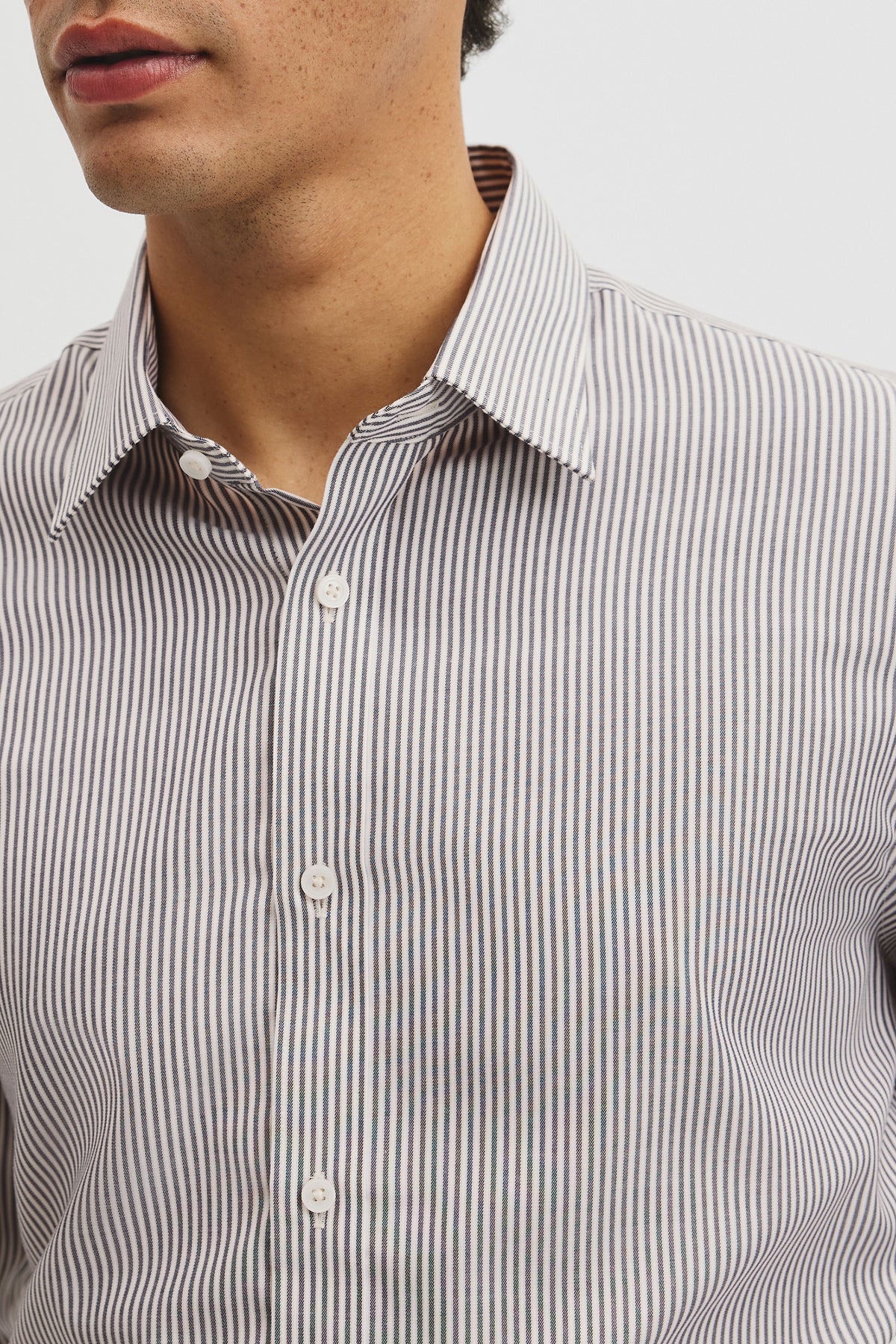 Slim Fit Stripe Travel Shirt