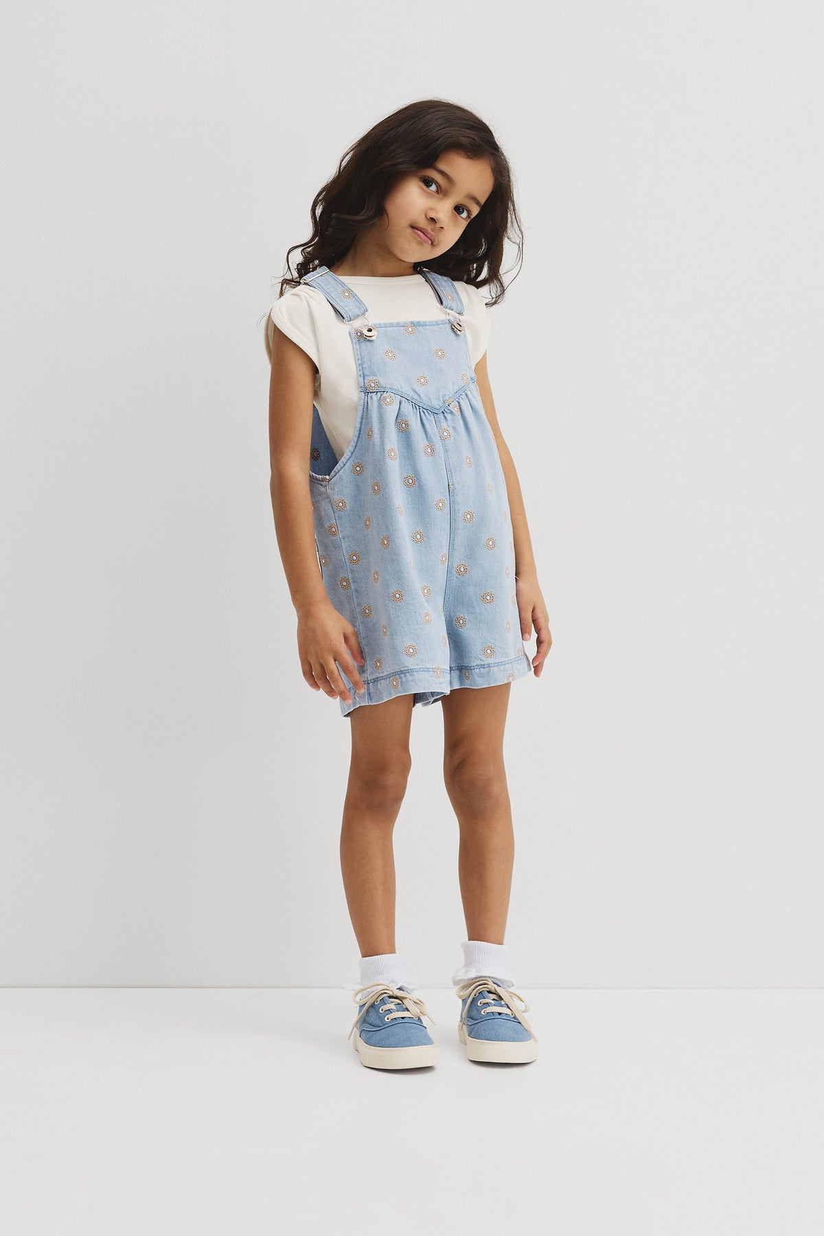 Embroidered Lyocell Overall