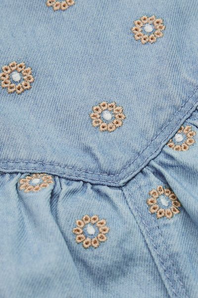 Embroidered Lyocell Overall