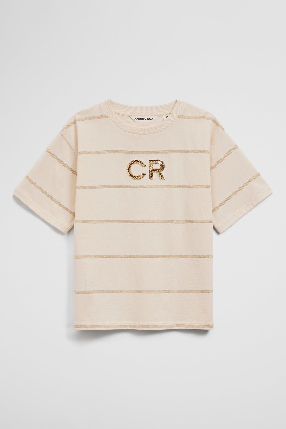 Short Sleeve Sequin Logo T-Shirt