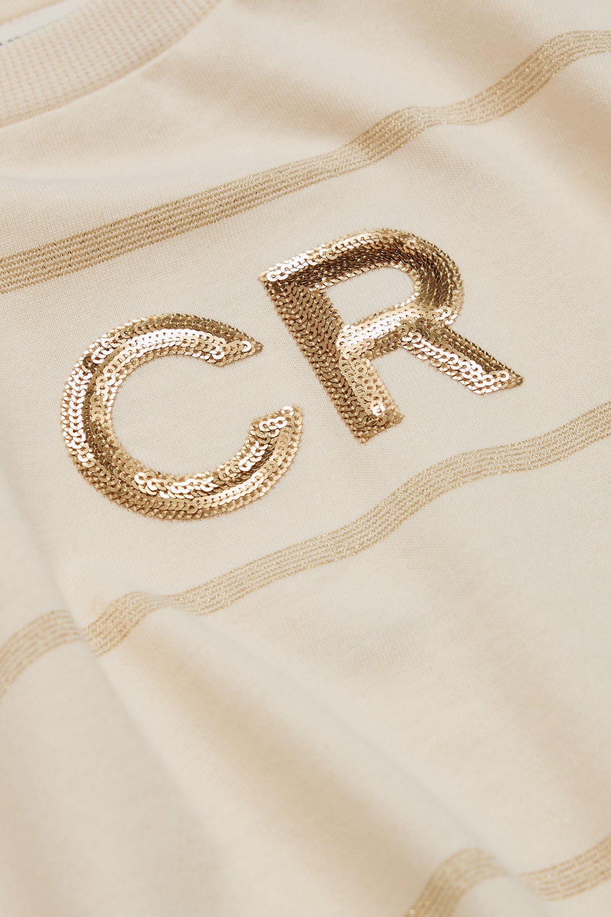 Short Sleeve Sequin Logo T-Shirt