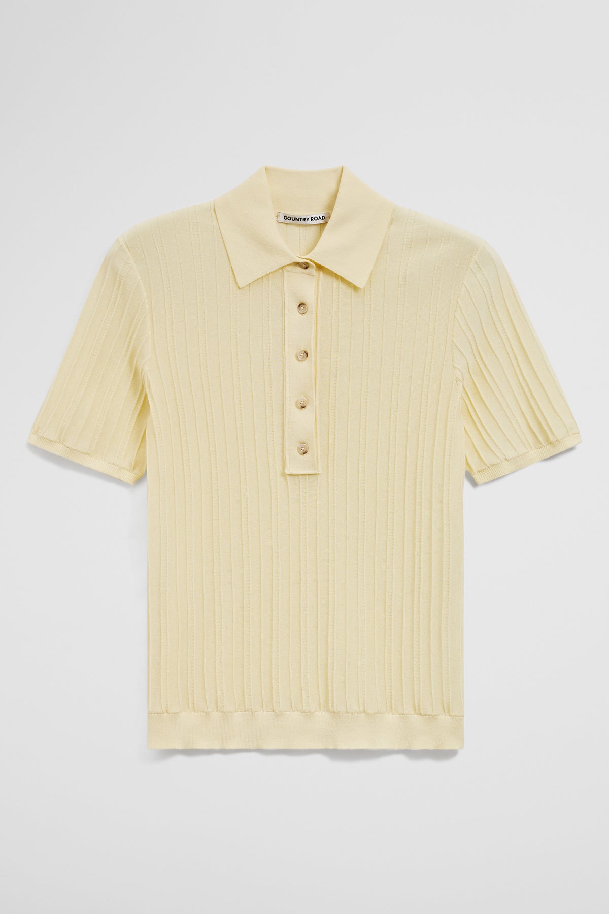Australian Cotton Blend Short Sleeve Rib Knit Polo