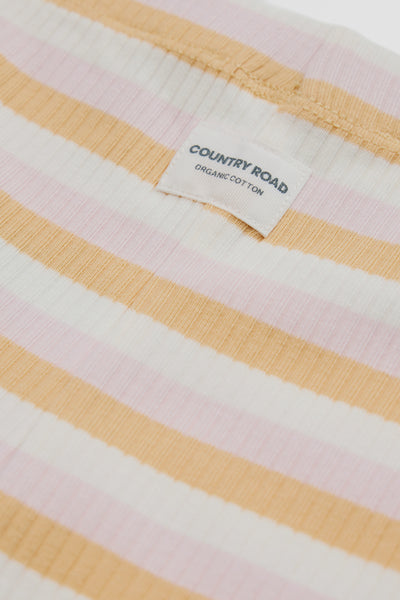 Organically Grown Cotton Blend Rib Bike Short