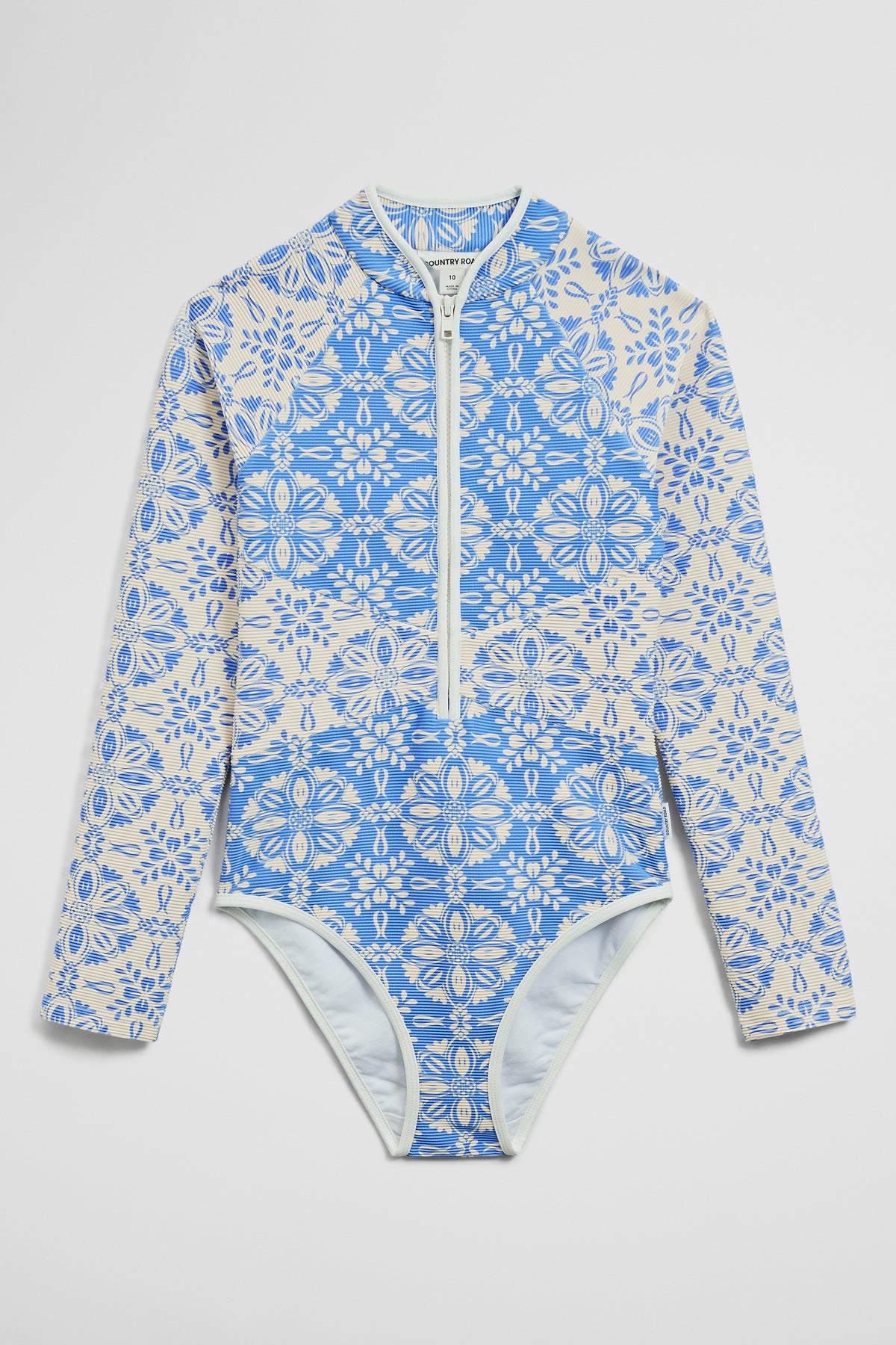 Teen Long Sleeve Floral Swimsuit