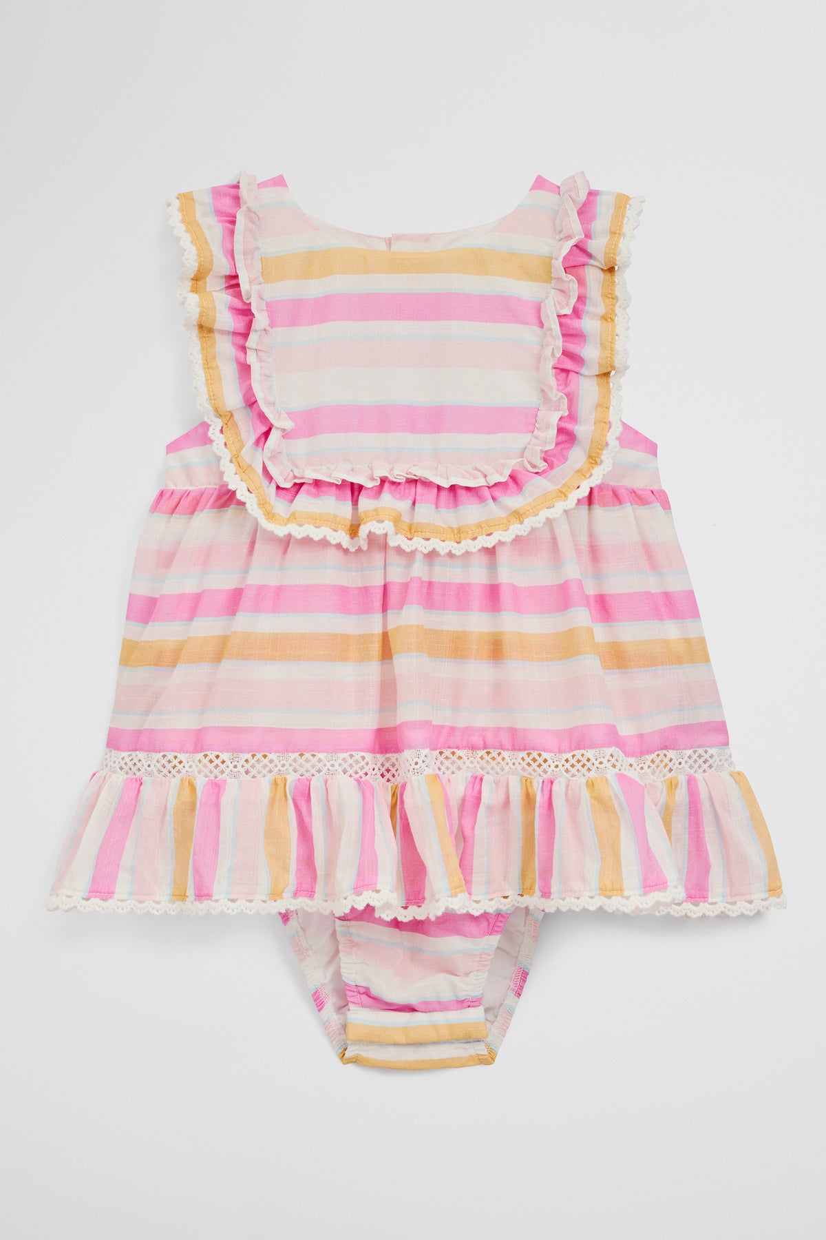 Sleeveless Print Romper Dress