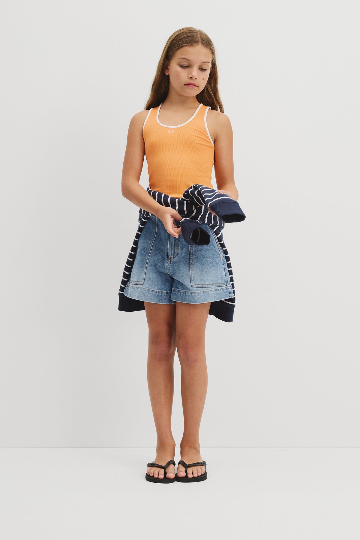 Teen Australian Cotton Blend Sleeveless Rib Tank