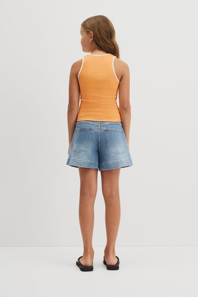 Teen Australian Cotton Blend Sleeveless Rib Tank
