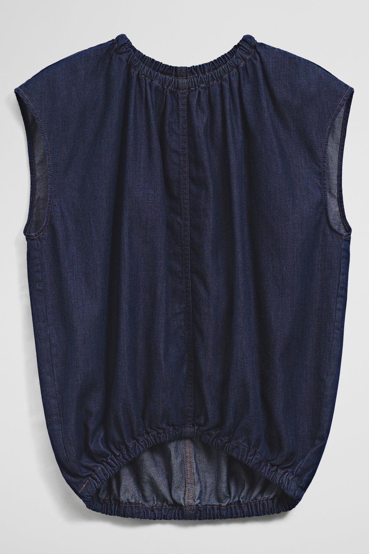 Denim Gather Top