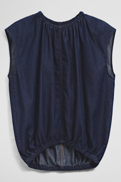 Denim Gather Top