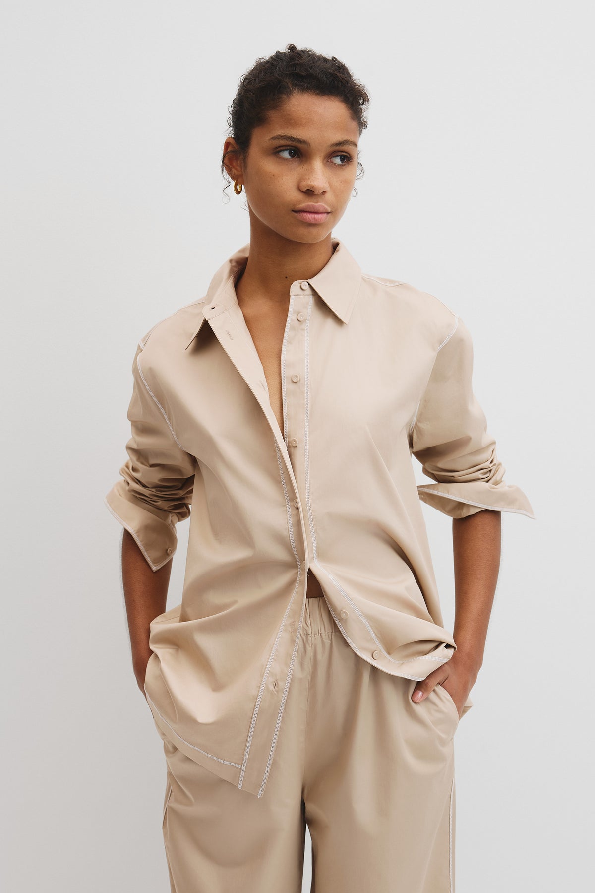 Contrast Stitch Shirt