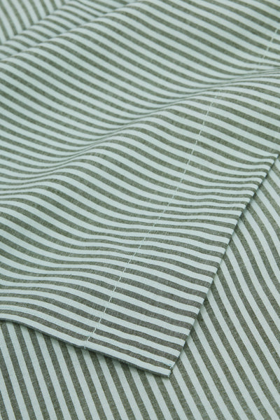 Brae Australian Cotton Stripe Queen Flat Sheet