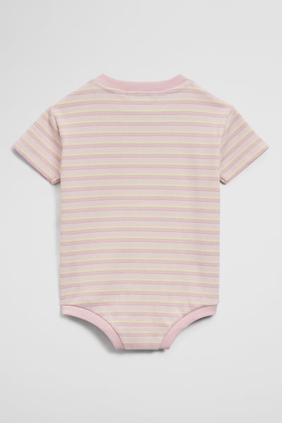 Short Sleeve Rib Oversized Bodysuit