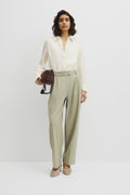 Wool Blend Tailored Pant