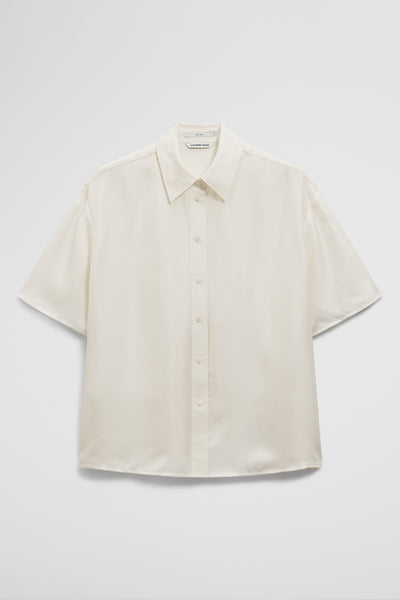Short Sleeve Washable Silk Shirt