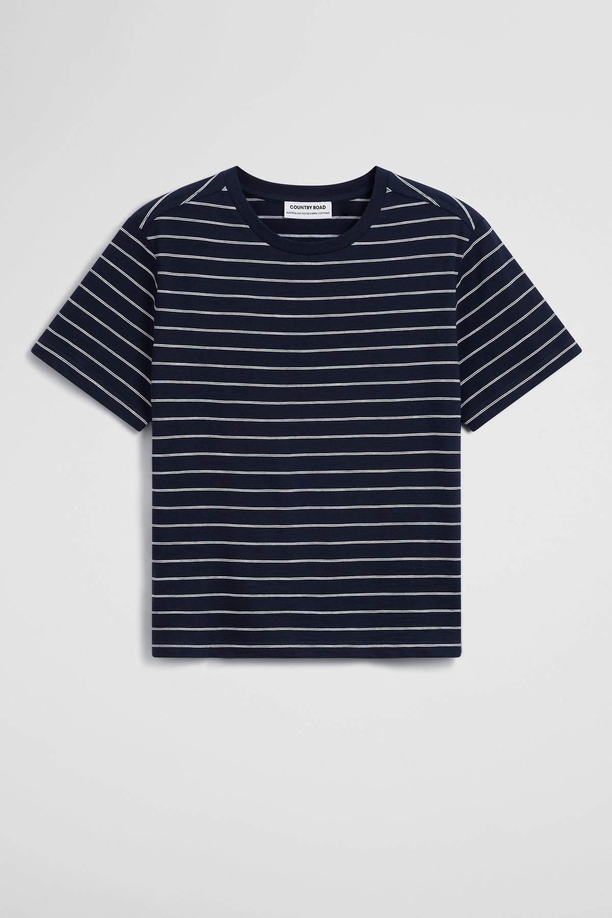Stripe Textured Slub T-Shirt