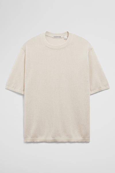 Fine Mesh Knit T-Shirt