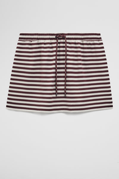 Australian Cotton Blend Stripe Jersey Skirt