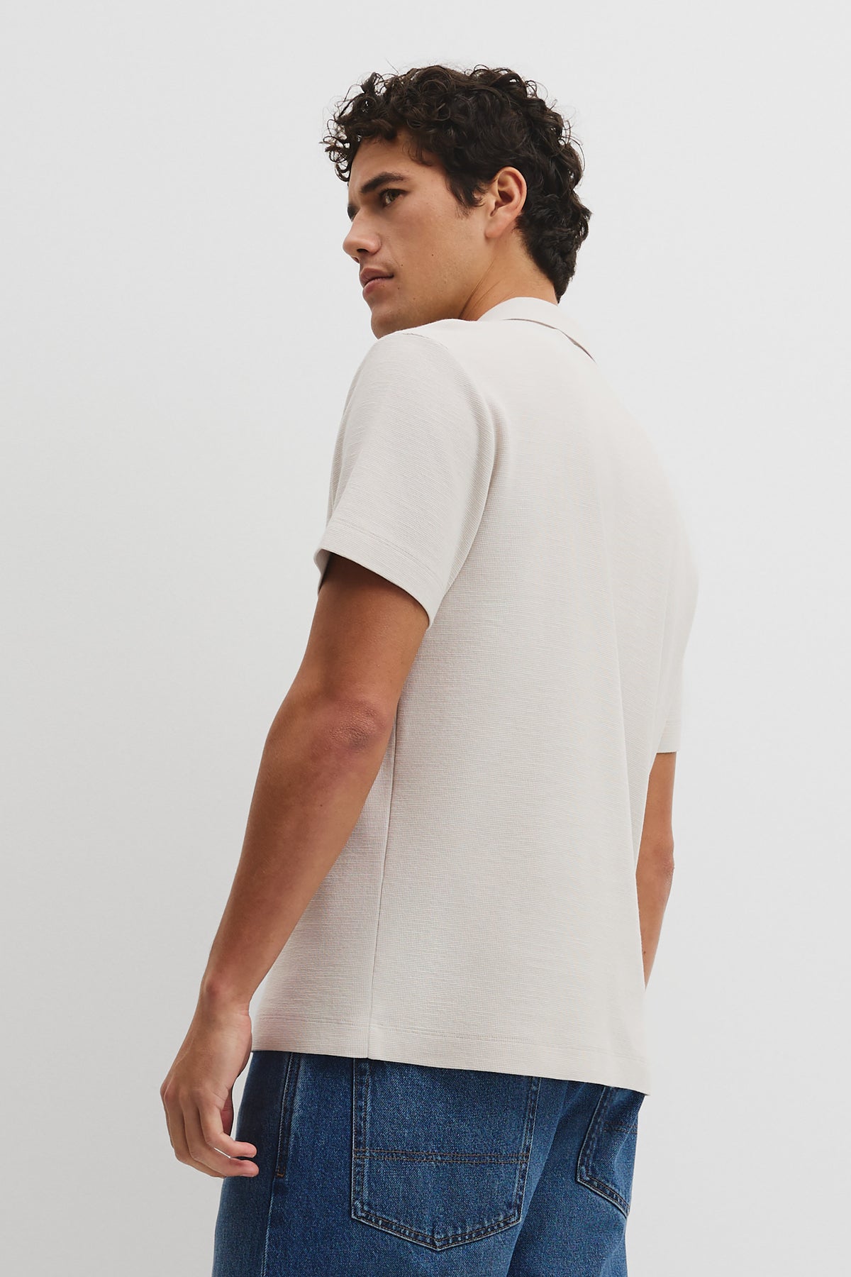 Short Sleeve Waffle Trophy Polo