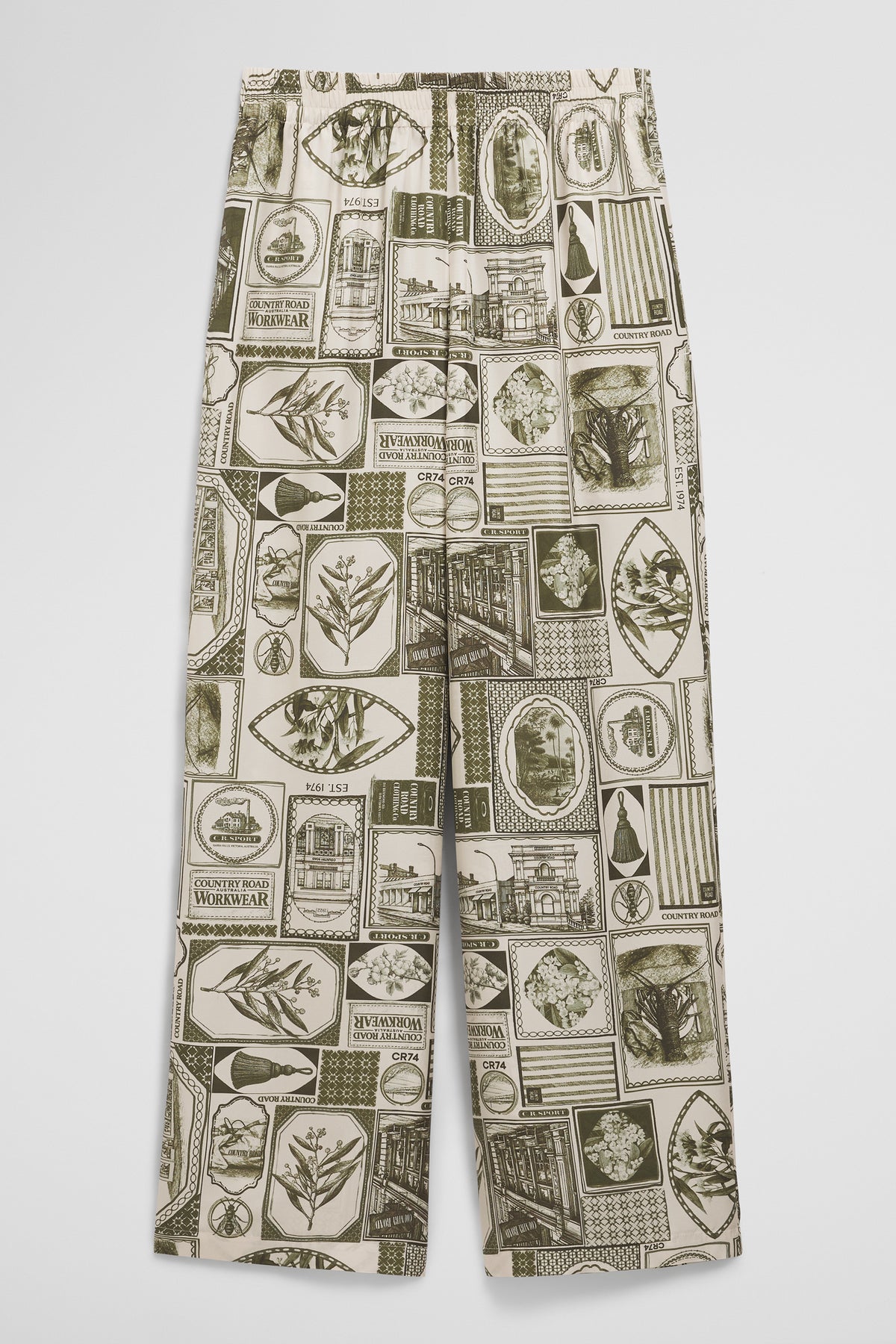 Print Washable Silk Pant