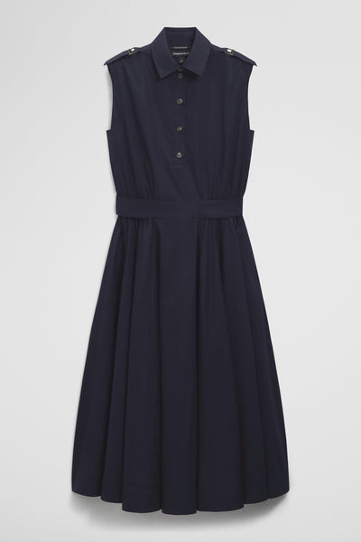 Australian Cotton Fit-And-Flare Midi Dress