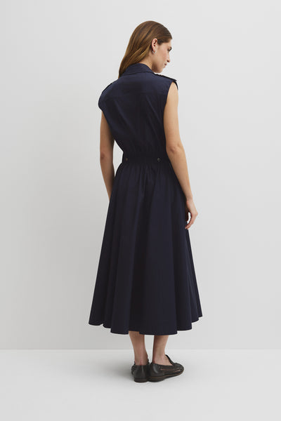 Australian Cotton Fit-And-Flare Midi Dress
